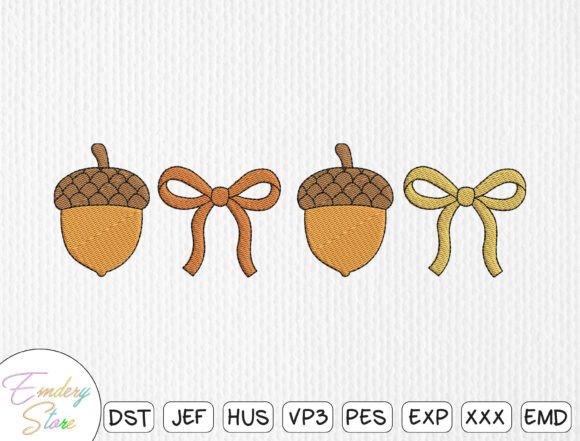 Acorn and Bow Embroidery Design Set Review