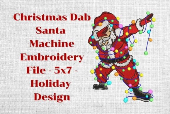 Christmas Dab Santa Machine Embroidery Review