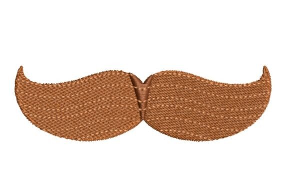 Classic Brown Moustache Embroidery Design Review