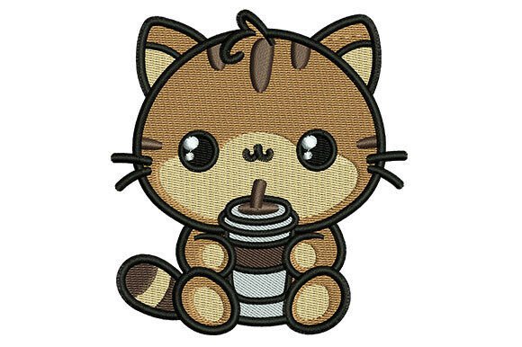 Coffee Time Cat Embroidery Designs Review