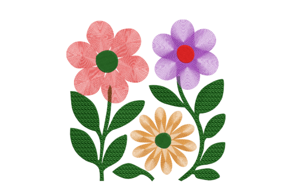 Colorful Daisies Embroidery Design Review