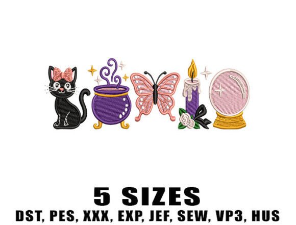Cute Groovy Halloween Embroidery Design Review