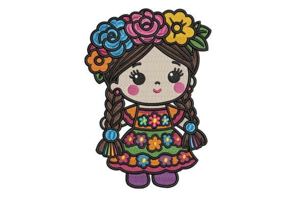 Cute Mexican Girl Embroidery Review for Sellers