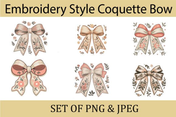 Floral Embroidery Coquette Bow Set Review