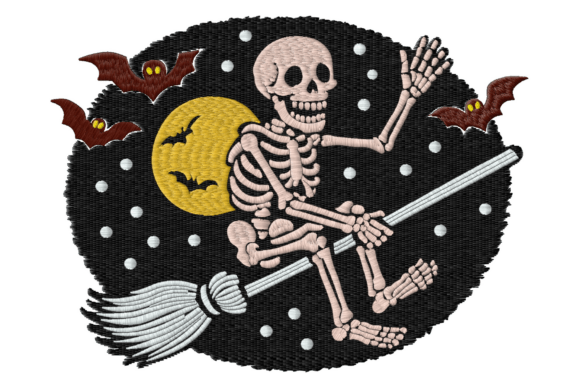 Flying Skeleton Halloween Embroidery Review