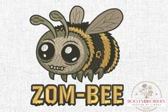 Funny ZomBee Halloween Embroidery Design Review
