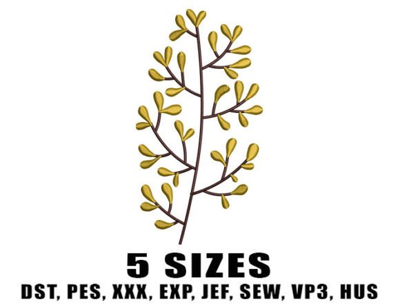 Golden Foliage Stem Embroidery Designs Review