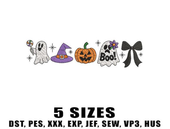 Kawaii Pumpkin Ghost Embroidery Designs Review