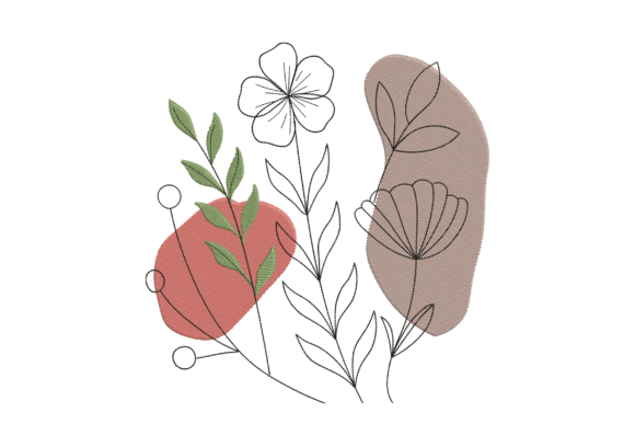 Modern Abstract Leaf Floral Embroidery Review