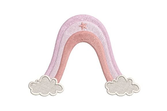 Pastel Rainbow Arch with Star and Clouds Review