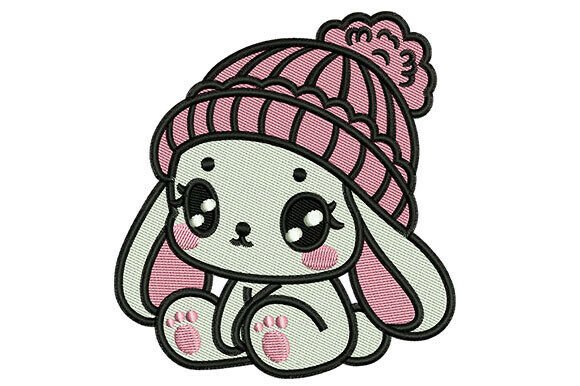 Rabbit with Beanie Embroidery Design Review