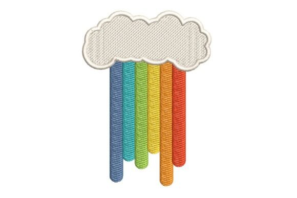 Rainbow Rain Cloud Embroidery Design Review