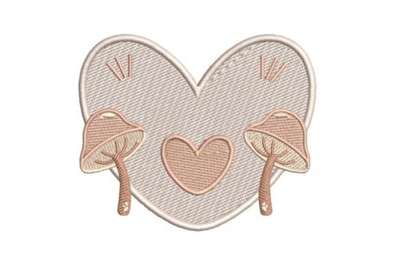 Whimsical Mushroom Heart Embroidery Design Review